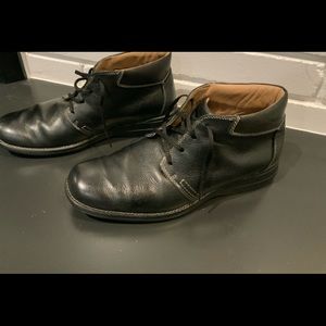 JOHNSTON & MURPHY MENS HUNLEY CHUKKA BLACK LACE BOOT SIZE 12